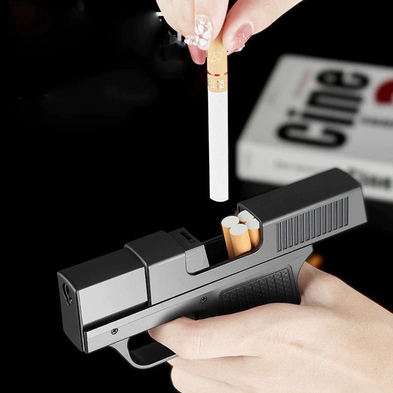 Professional Metal Turbo Lighter Set - 10 Windproof Gas Welding - Primepicks