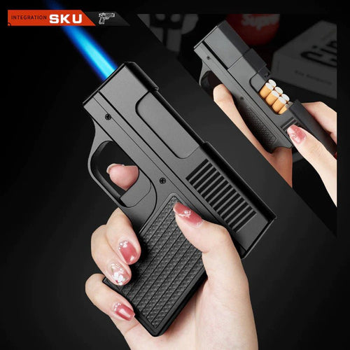 Professional Metal Turbo Lighter Set - 10 Windproof Gas Welding - Primepicks